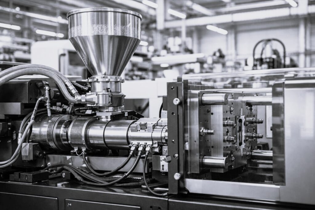 Kunststofftechnik Moderne Spritzgiessmaschine Im Detail Kleiner 1024x682